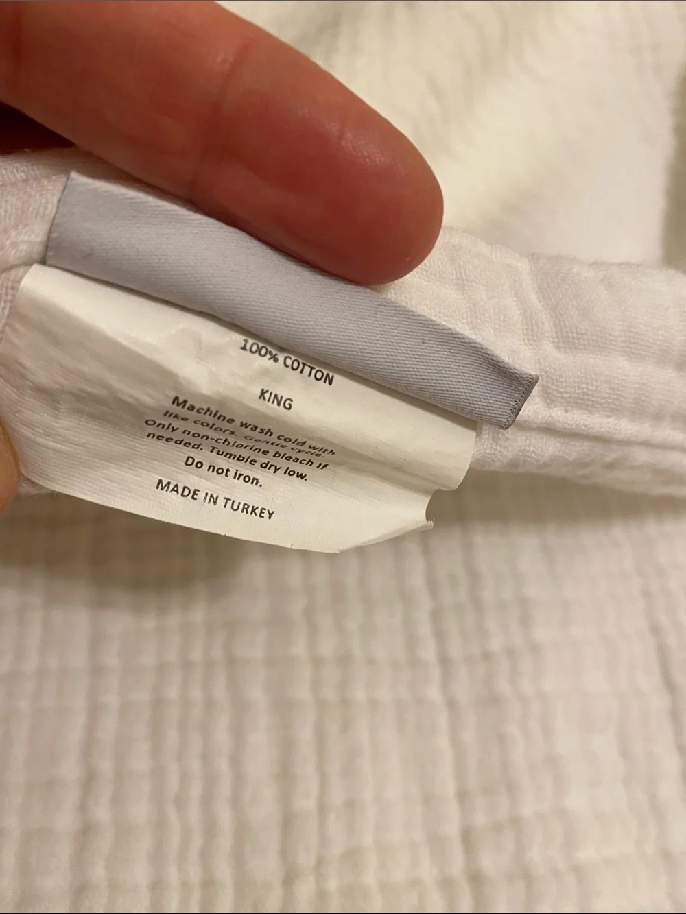 Parachute White Muslin Cotton 2 King Size Pillowcase.